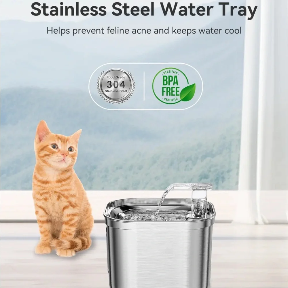 Upgraded Stainless Steel Pet Water dispenser